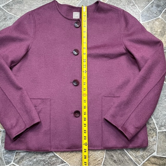 J. Jill Wool, Angora Rabbit Hair, & Nylon Blend Button Down Jacket - Picture 10 of 14